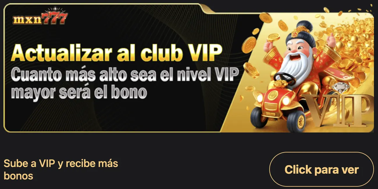 bono MXN777 al club VIP